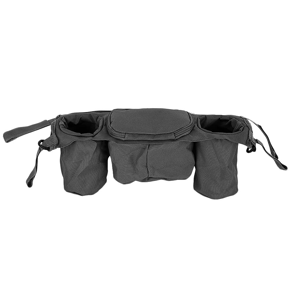 Ubervia Organisers  Baby Stroller Organizer Stroller Cup Holder Practical Hook Loop Design Cart for Umbrella StrollerBrown