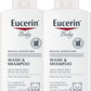 Eucerin Baby Wash & Shampoo - 2 In 1 Tear Free Formula, Hypoallergenic & Fragrance Free, Nourish And Soothe Sensitive Skin - 13.