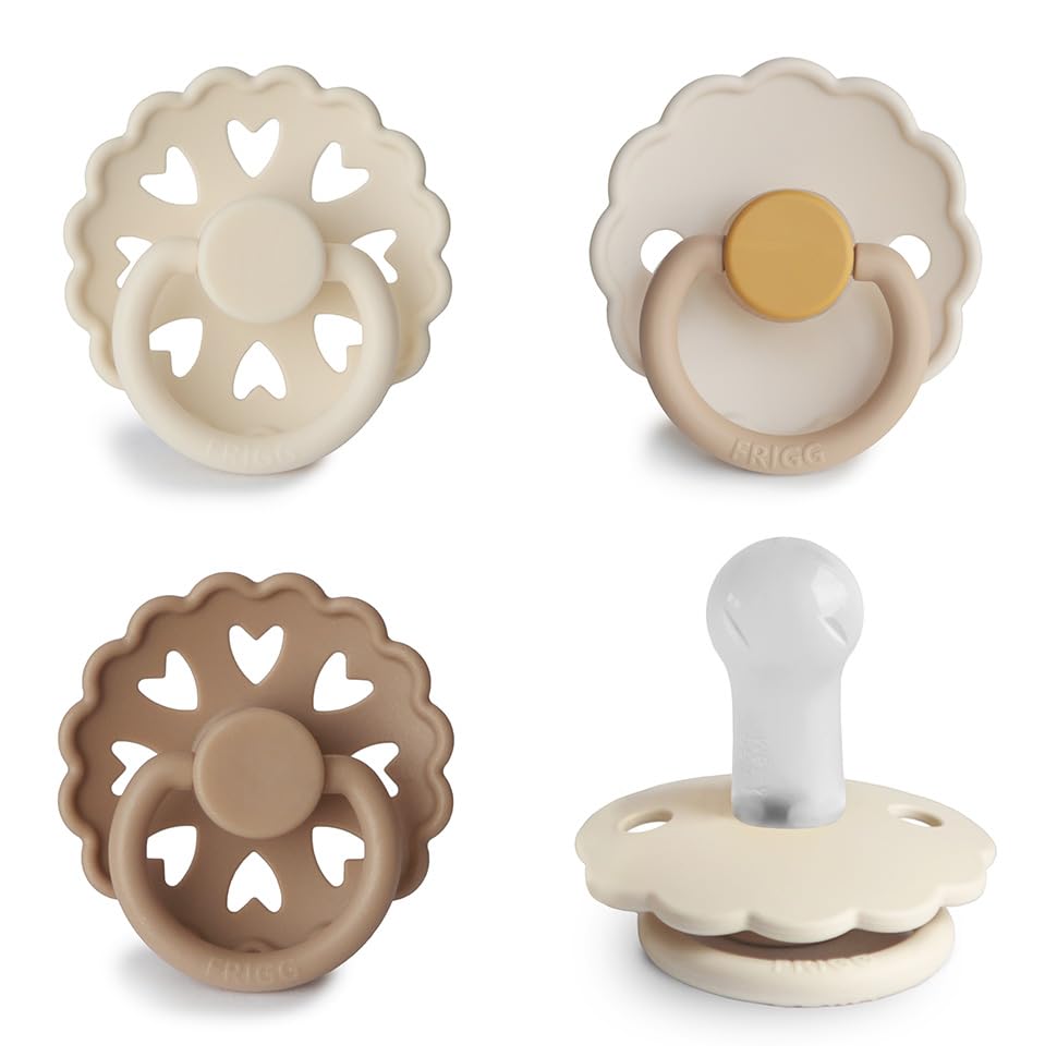 Screen Pacifier Frigg Silkysoft Silicone Baby Pacifier 4-Pack Snowflake Dream | Made I ...