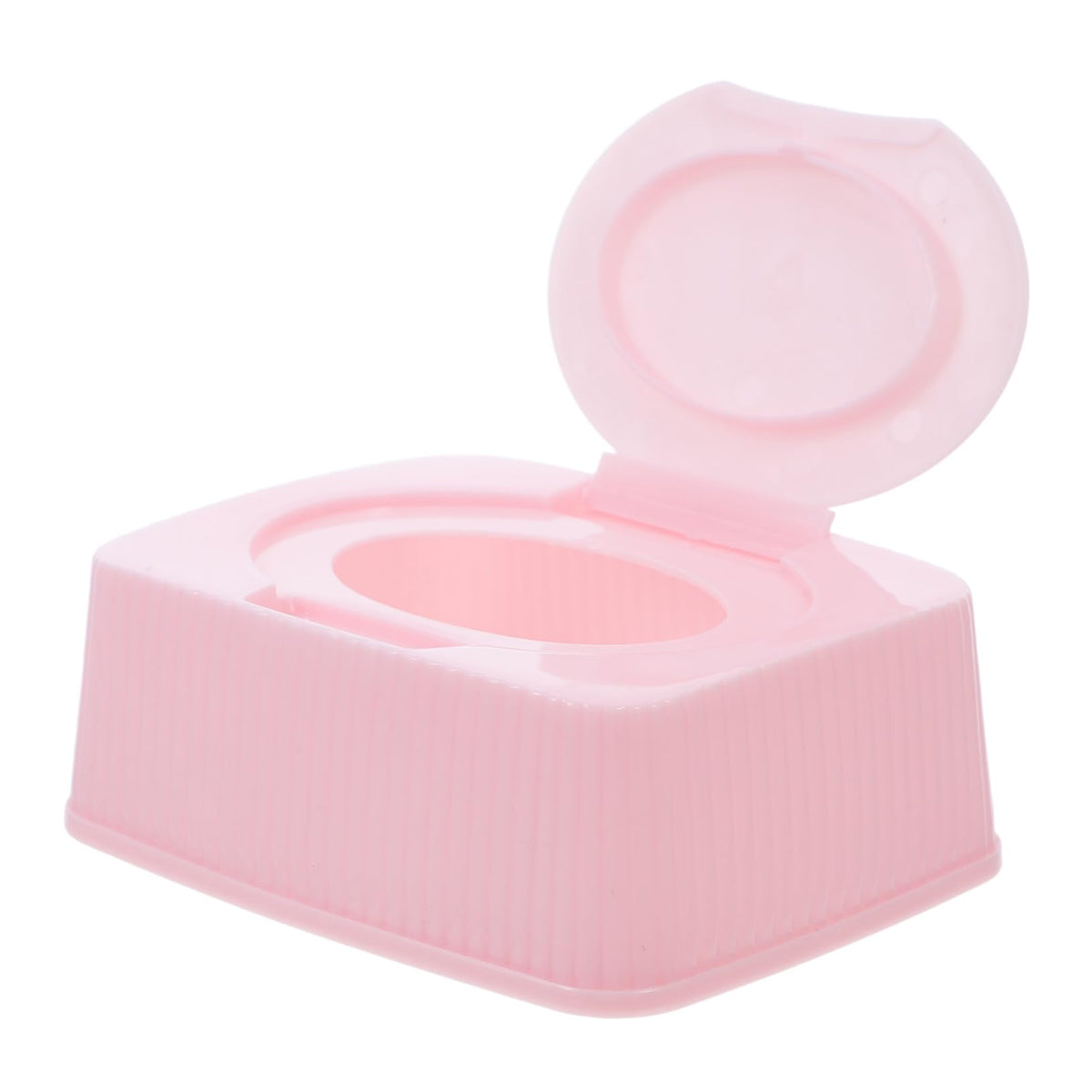 SOLUSTRE Wipes Storage Box with Dustproof Flip Lid Portable Wipe Holder for Nursery Travel Bathroom Cute Design for Effortless A