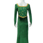 Chahouk Girl'S Costume Green Dress For Age 3 To 14 Princess Gown Halloween Birthday Party Outfit Long Sleeve