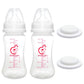 Nenesupply Feeding and Storage Bottles Collection for Spectra S1 S2 Motif Luna Breast Pumps 2 pc 9oz 280ml with Sealing Disc Ant