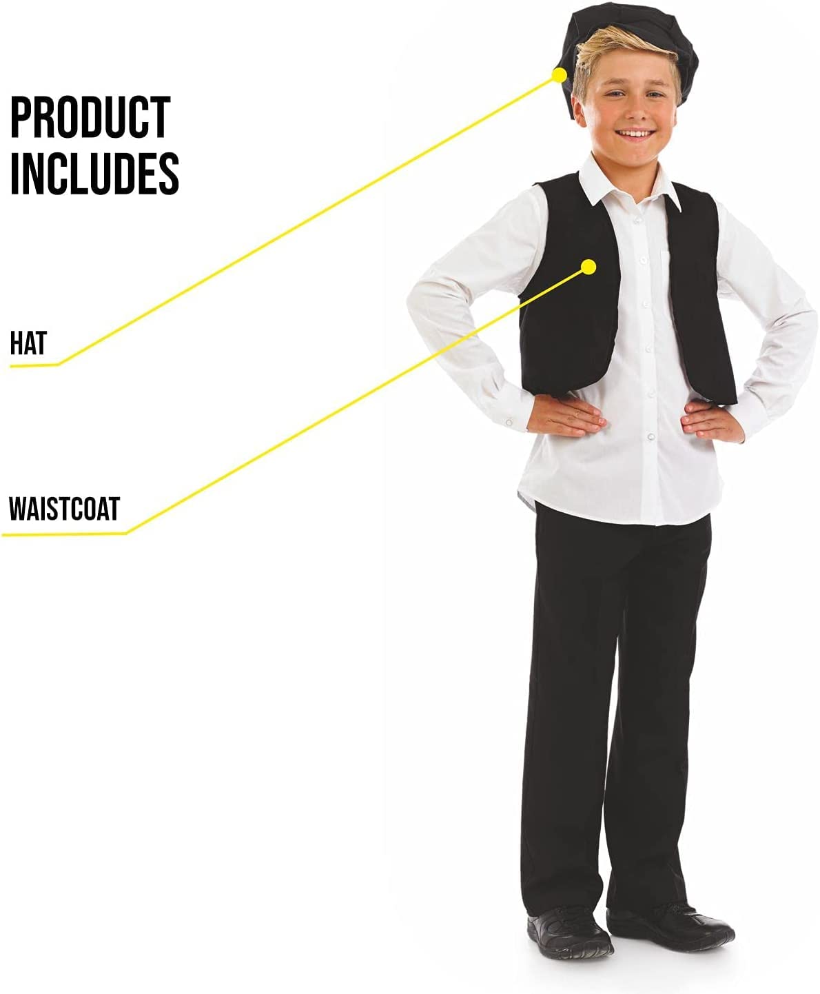 Fun Shack Victorian Boy Costume, Kids Victorian Costume, Boys Victorian Costume, Victorian Boys Costume, X-Large