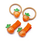 Baby Girls Carrot Hair Clips Pin Easter Bunny HairClips Carrot Hair Barrettes Pin JHE27 (4 Pcs-Set B)