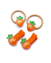Baby Girls Carrot Hair Clips Pin Easter Bunny HairClips Carrot Hair Barrettes Pin JHE27 (4 Pcs-Set B)