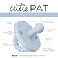 Ryan & Rose Cutie Pat Pacifier Teether (Bulb, Blue)