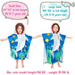 Florica Toddler Hooded Beach Towel Coverup Cape Kids Cotton Soft Quick Dry Absorbent Use For Swim Pool Bath Poncho Towels 2 To 6