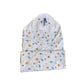 Little Sudhams 4Layered Muslin Cotton Baby Hooded Towel for Newborn (Fishes & Bubbles)
