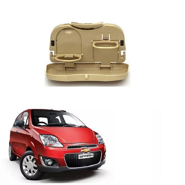 Stylish Foldable Compact Car Back Seat Tray for Food/ Drinks/ Cup/ Bottle Holder Universal Pack of 1 Suitable for Chevrolet Spar