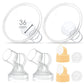 Maymom Brand 2X Two-Piece Small Breastshield with Valve, Membrane and Maymom Connector,Compatible with Medela Pump in Style Brea