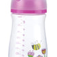 Nuby Wide Neck Bottle with Anti-Colic Air System 1 Count (Pink)