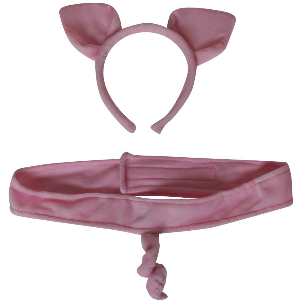 Making Believe Pink Pig Headband Ears and Tail Costume Set