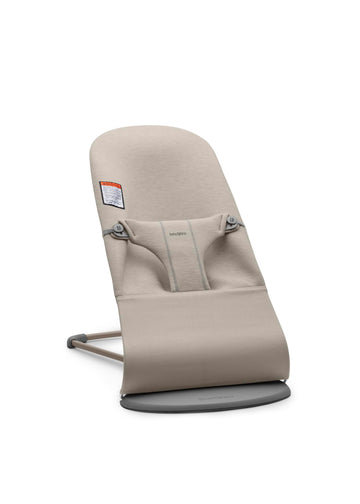 BabyBjrn Bouncer Bliss, 3D Jersey, Sand Gray