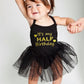Kirei Sui Baby Half Birthday Dress 1/2 Tutu Bodysuit Dress M Black