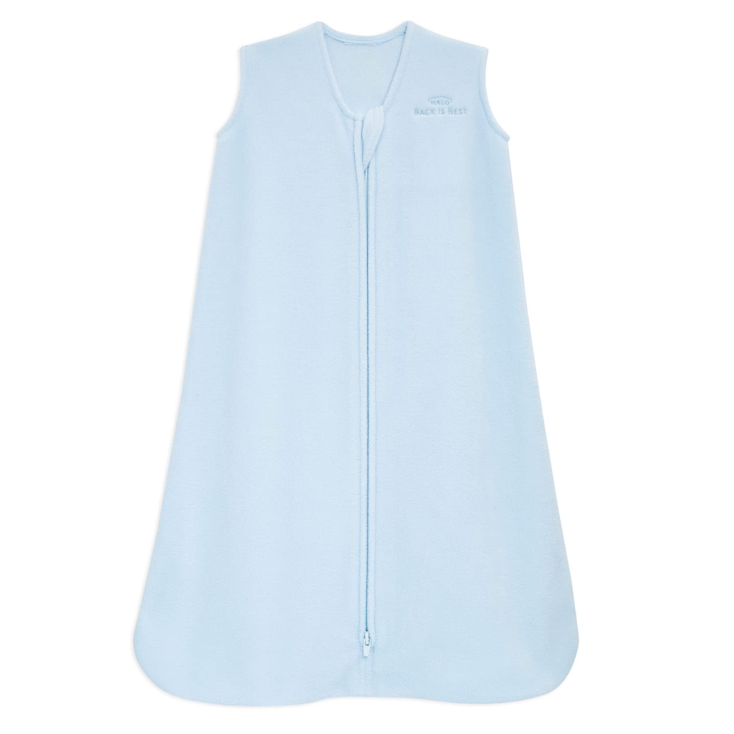 HALO Sleepsack Micro-Fleece Wearable Blanket, TOG 1.0, Baby Blue, X-Large