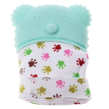 Enakshi Baby Teething Mitten Silicone Mitt Bite Training Glove Teether Light Green|Baby | Feeding | Teethers