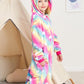 Riverchan Kids Unicorn Onesie Animal Pajamas Halloween Cosplay Costume Sleepwear Gift For Girls And Boys (6-8 Years, Rainbow Lov