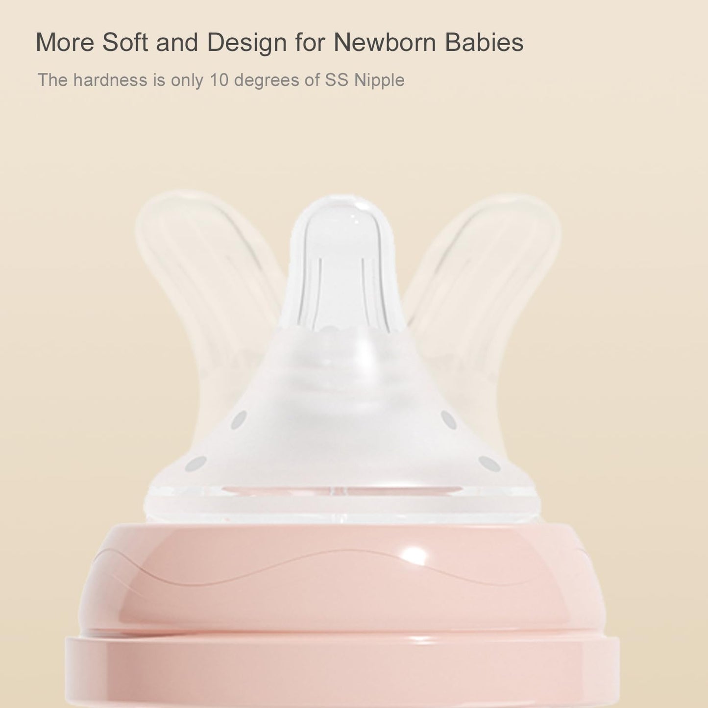 Gulicola Natural Pp Baby Breastfeeding Bottles Newborn Set 4 Pack, Extra Slow Flow Nipples, 0 Months +, 5 Oz - White