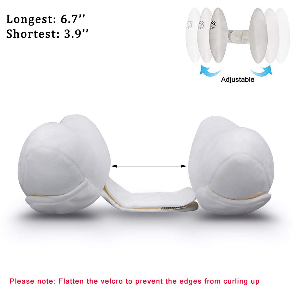 Inchant Adjustable Baby Soft Head Neck Support - Children Travel Car Seat Safety Pillow Cushion, Banana Pillow Stroller Head Sup