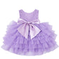 Cilucu Baby Girls Dress Toddler Kids Party Dress Tutu Pageant Lace Dresses Gown For Flower Girl Baby Birthday Purple 12-24 Month