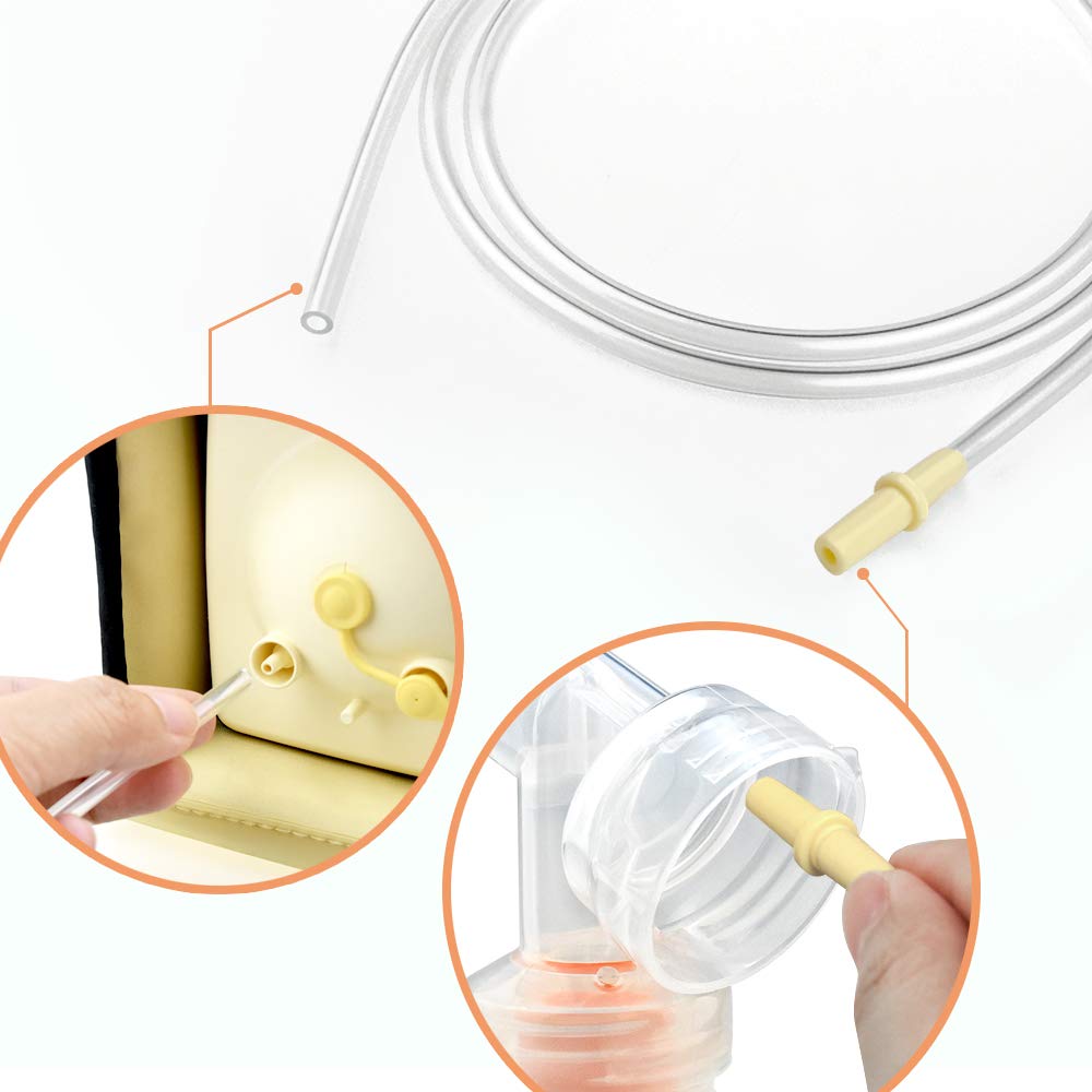 Maymom 4X Tubing 4X Membranes For Medela Pump In Style Advanced Breastpump Released After Jul 2006 Plus 4 Membranes In Retail Pa