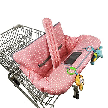 Icopuca Shopping Cart Cover, 2 In 1 Cart Cover For Babies N High Chair Cover, Padded Grocery Cart Cover For Baby Girl Boy, With