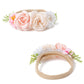 Toptim Baby Floral With Nylon Headbands For Newborn Girls Shower Photo (B- 6Pack)