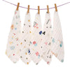 Heartbury 6 Layer Muslin Wash Cloth 100% Organic Cotton Face Towel Handkerchief For Baby New Born/Infants/Toddlers (Age03Years