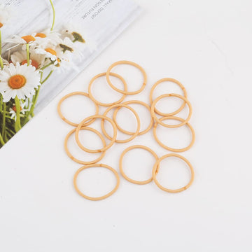 100 Pcs Baby Hair Ties - Gold Hair Bands For Thin Hair- No Metal Hair Elastics -Ponytail Holder For Kids(2 Mm X 2.5 Cm,Blonde)