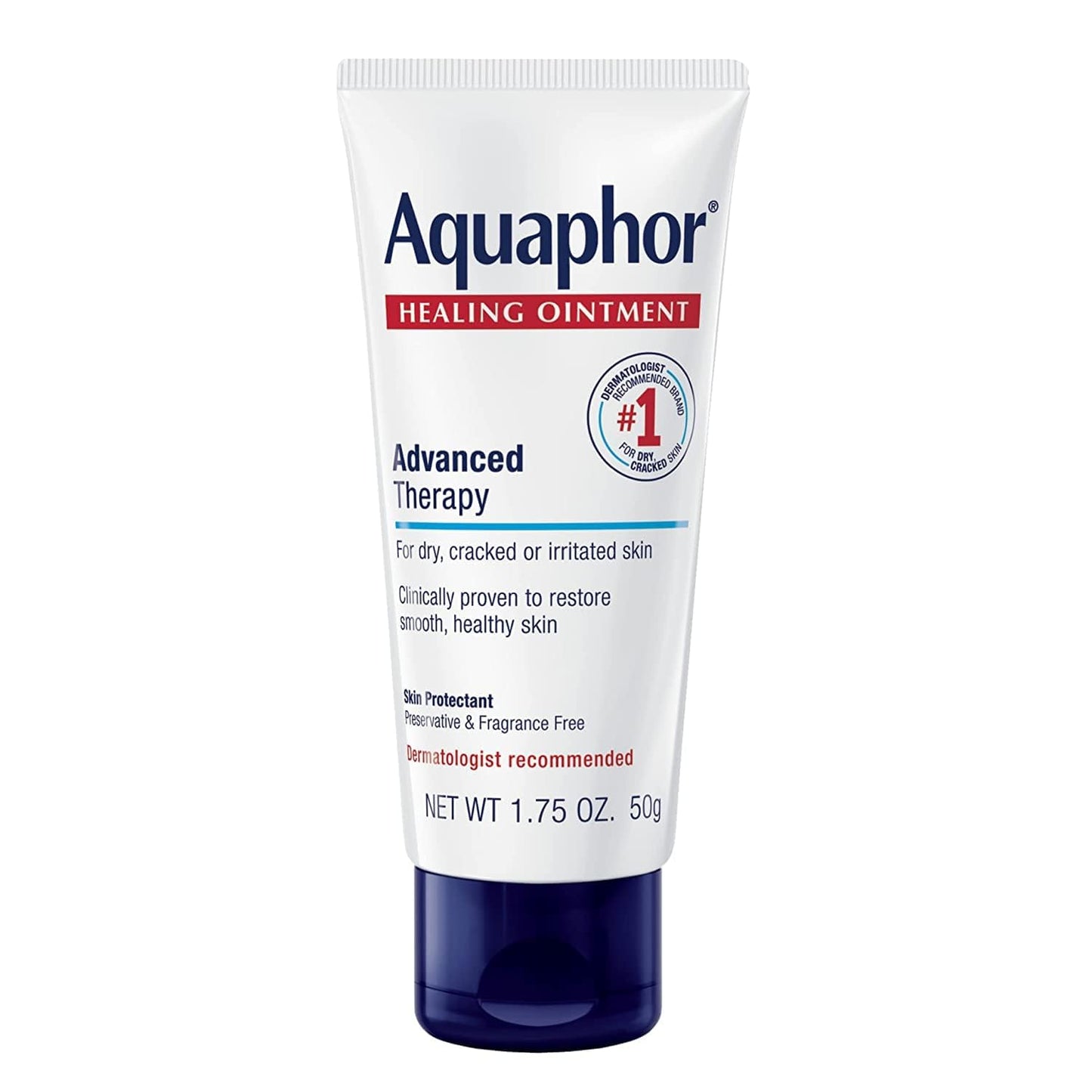 Aquaphor Baby Healing Ointment, 1.75 Oz - Over-The-Counter Skin Protectant, Fragrance Free, Preservative Free, 41% Petrolatum, I