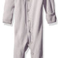 L'Ovedbaby Unisex-Baby Organic Cotton Footed Overall (0-3 Months, Light Gray)