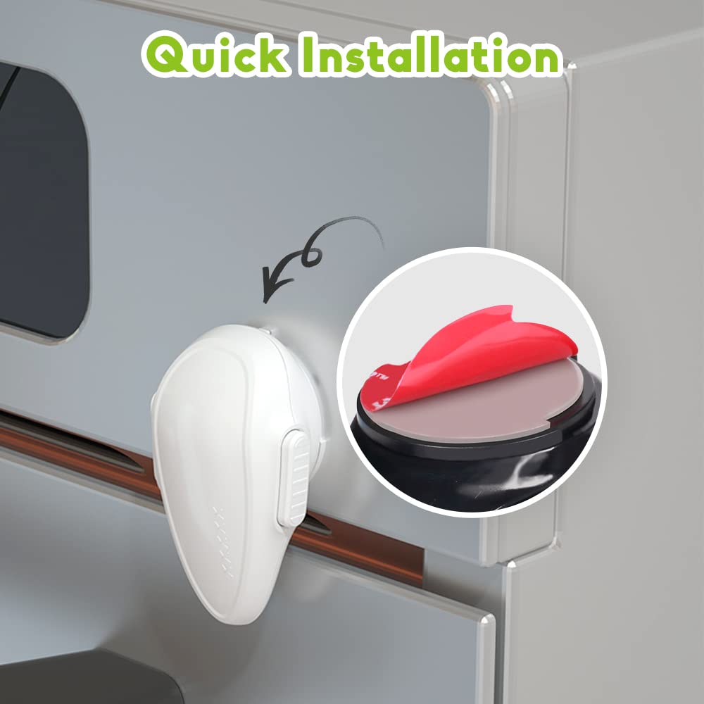 Safelon 1 Pcs Child Safety Oven Lock, Kitchen Safety Oven Door Lock For Babies & Toddlers (White)
