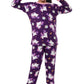 Ninos Dreams 100% Cotton Full Sleeves Night Suit/Night Dress/Coord Set/Loungewear for Girls  Purple Unicorn