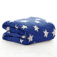 D BABY HOME Soft Fleece Baby Blanket Dark Blue | Newborn Swaddle Wrap 10075 cm | Star Print, Ultra Cozy, Lightweight & Breathabl