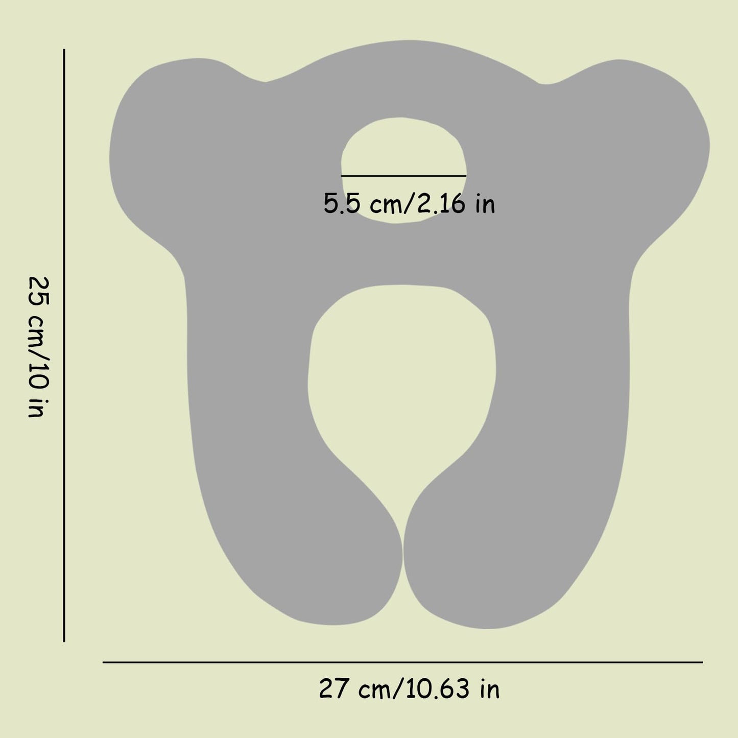 Baby Travel Pillow, Infant Kid'S Cushion Soft And Skin Friendly For Car Seat, Pushchair And Stroller (Plush Grey)