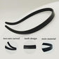 Bikczewin 3Pcs No Pressure Headbands For Glasses Wearers Comfortable No Headache Plastic Teeth Comb Hair Band Non Slip, Fashion