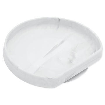 Bumkins Toddler and Baby Suction Plate, Silicone Grip Dish for Babies and Kids, Baby Led Weaning, Children Feeding Supplies, Non