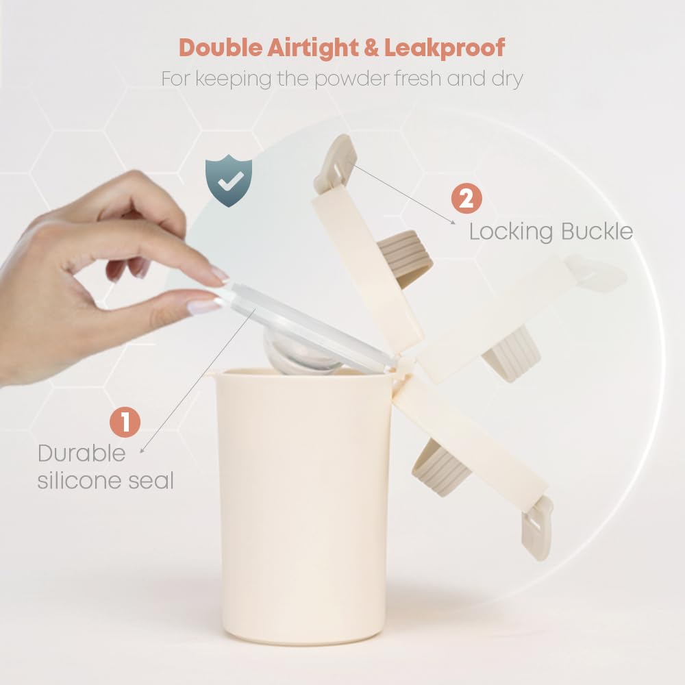 Momnlittle Baby Formula Dispenser Container 8.8Oz 6.1Oz Portable Formula Dispenser Container With Scoop And Carry Handle For Tra