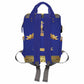 Artsadd Custom Name Diaper Bag For Mom, Personalized Blue Golden Crown Backpack With Stroller Straps Large Travel Shoulder Bag N