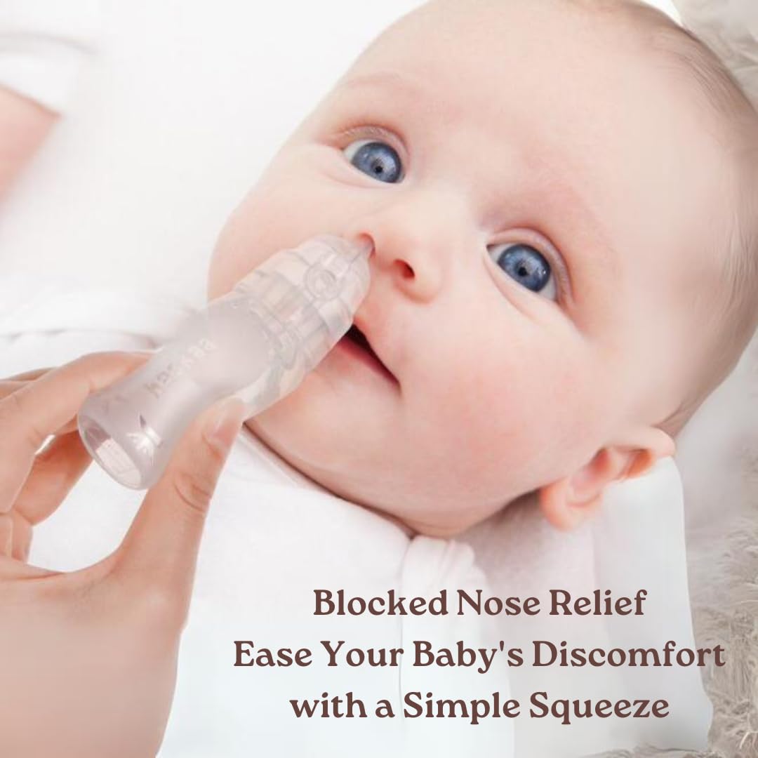 Haakaa Penguin Nasal Aspirator For Baby - Blocked Nose Relief: Works By Suction - Bpa, Pvc & Phthalate-Free - Food-Grade Silicon
