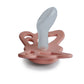 Frigg Butterfly Anatomical Silkysoft Silicone Baby Pacifier | Made In Denmark | Bpa-Free (Pretty In Peach/Primrose, 6-18 Months)