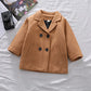 Mubineo Toddler Boy Girl Winter Basic Plain Trench Coat Warm Thick Coats (Brown, 5T)