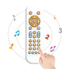 KOESMG Baby TV Remote Control Toy with Light and Sound, Early Educational Music Toy with English/French/Spanish, Gift Toy for 6 