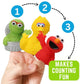 Sesame Street 5 Piece Finger Puppet Set - Party Favors, Educational, Bath Toys, Floating Pool Toys, Beach Toys, Finger Toys, Pla