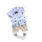 Vikita Enterprise Kids BoyS Printed Cotton Blend,Hosiery Short Sleeve Regular Wear Shirt & Shorts Set (18 Months  24 Months, L