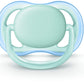 Philips Avent Ultra Air Pacifier, 0-6 Months, Blue/Green, 2 Pack, Scf244/20