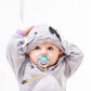 Pacifier Clip For Boys Girls - Moribox 4 Pack Paci Clip Soothie Baby Binky Holder For Shower Gift Birthday (Beige+White+Dgrey+Lg