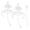 Straw Cup Soft Spout Conversion Kit For Philips Avent Natural Baby Bottle, Bottle Handles And Weighted Straw (2 Pack)