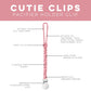Ryan & Rose Cutie Clip Braiden Pacifier Clip - Braided Silicone (Rose)