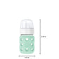 Lifefactory 8-Ounce Wide Neck Glass Baby Bottle With Protective Silicone Sleeve And Hard Sippy Spout, Mint (Lg2221Wmi4)